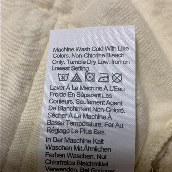 J. Crew Women Waffle-Knit Button-Up Large Cream Gold-Button Shirt-Jacket Quiet - Picture 12 of 14